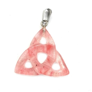 Triquetra jahodový křišťál - keltský uzel