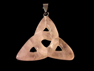 Triquetra růženínová - keltský uzel, ochranný přívěsek
