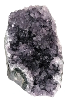 Ametystová geoda z Uruguaye 527 g s chalcedonem