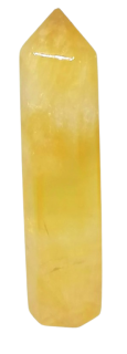Fluorit žlutý špice AA, krásně průhledná, 8,5 cm