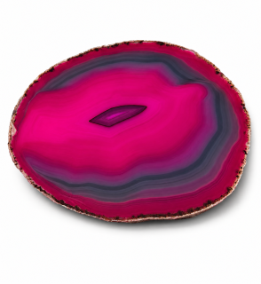 Achátový plát EXKLUSIV růžový, 384 g