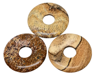 Donut z jaspisu obrázkového