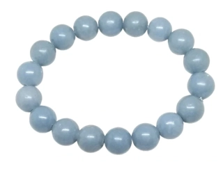 Angelitový náramek z kuliček AA o velikosti 11 mm