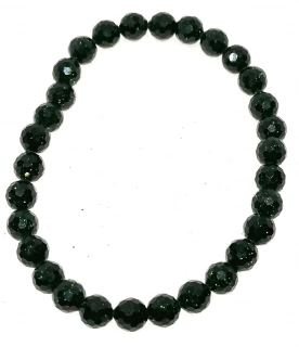Avanturín zelený fazetovaný náramek 6 mm