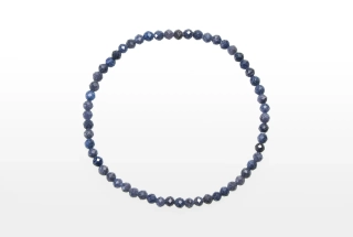 Safírový náramek luxusní, fasetovaný 3 mm