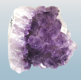 Ametystová geoda s kalcitem z Uruguaye (1,35 kg, 10,5 cm)