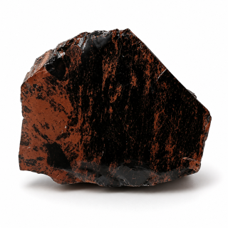 Obsidián moka / mahagonový – přírodní blok 1,04 kg | Energetický kámen ochrany a očisty