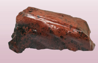 Mahagonový obsidián (moka), přírodní blok 1,6 kg – ochranný kámen z Mexika