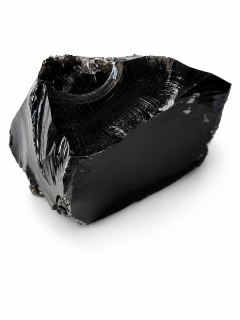 Obsidián kouřový 716 g –  přírodní blok