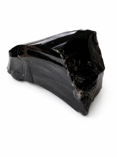 Surový kouřový obsidián 750 g – přírodní kámen z Mexika