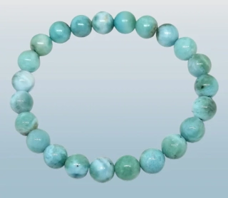 Larimar, v AA kvalitě, luxusní kus - 8mm