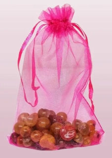 Dárkový pytlíček tm.růžový 10 x 15 cm