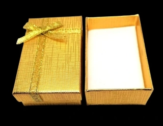 Dárková krabička zlatá 8x5x2,5 cm