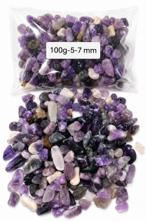 Ametyst troml chips 5-7 mm, 100g