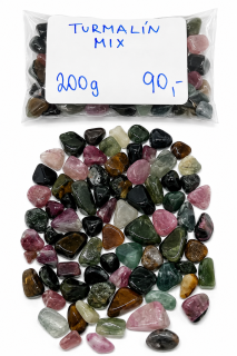 Turmalín mix chips, 8-12 mm, 20 g