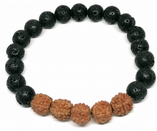 Rudraksha a láva - náramek