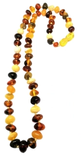 Dámský jantarový náhrdelník v exkluzivní kvalitě cca 46 cm