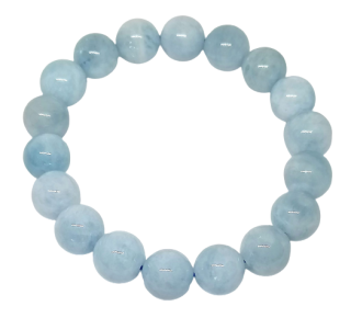 Akvamarínový luxusní náramek 10 mm