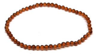 Granát spessartin, fasetovaný náramek 4mm