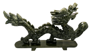 Velký čínský drak z nefritu 28 cm – feng shui symbol ochrany a síly