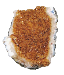 Citrínová drůza 860 g – krystal radosti, hojnosti a vnitřní síly z Brazílie