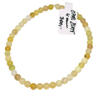Žlutý opál náramek 4mm