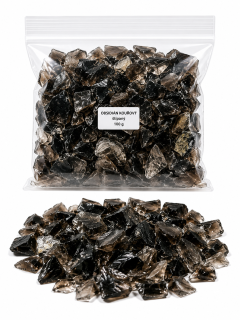 Obsidián kouřový chips – 100 g | Mexiko | Ochrana, očista a uzemnění